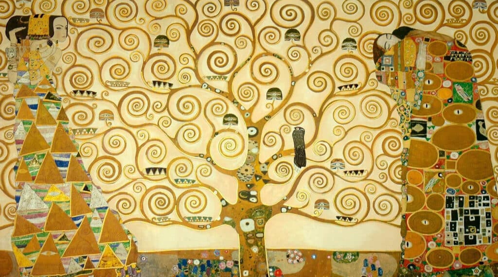 Die 100 berühmtesten Gemälde der Welt Gustav Klimt The Tree of Life Stoclet Frieze 1024x570 1 1 Der Blog Master Apollon