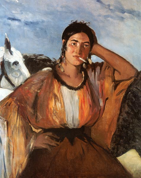 Gypsy with a Cigarette - Edouard Manet