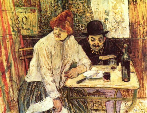 At the Café La Mie - Toulouse Lautrec