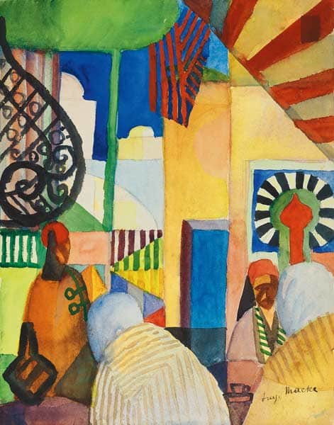 In the Bazaar - August Macke