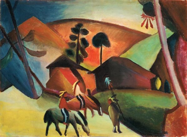 Native Americans on Horseback - August Macke