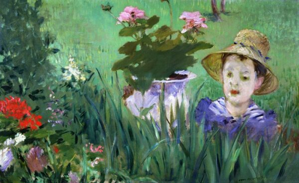 Boy in the Flowers - Edouard Manet