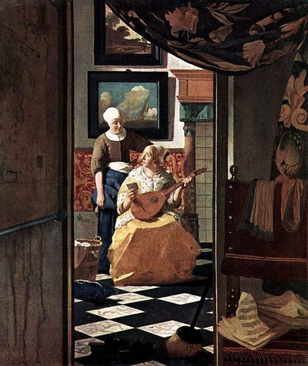 The Love Letter (Vermeer) - Johannes Vermeer