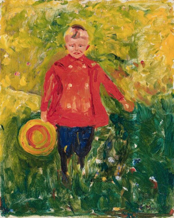 Boy with a Jacket (Lothar Linde) - Edvard Munch