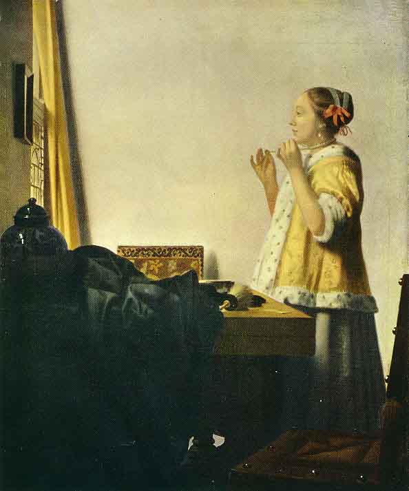 The Lady with the Pearl Necklace - Johannes Vermeer