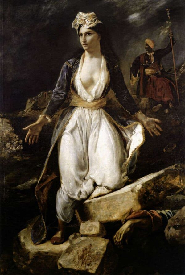 Greece on the Ruins of Missolonghi - Eugène Delacroix