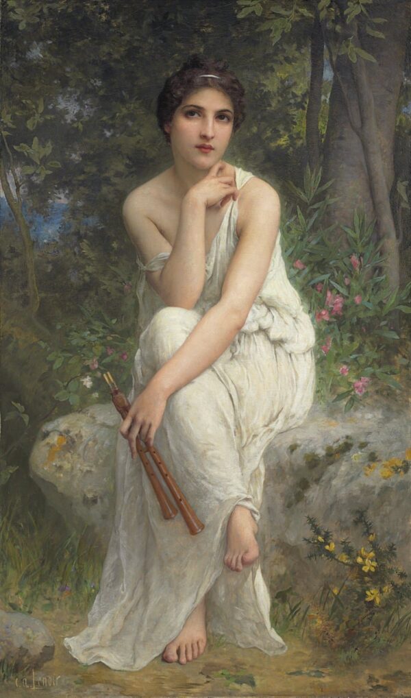 The Flute Player - Charles-Amable Lenoir