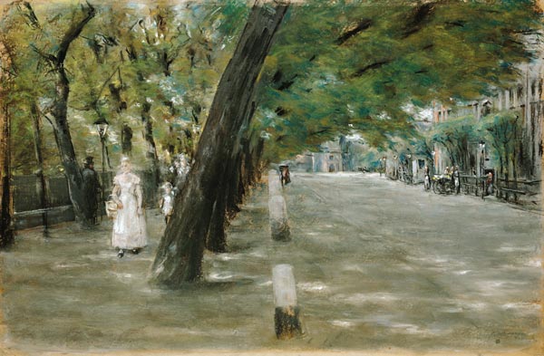 Church Avenue in St. Georg, Hamburg - Max Liebermann