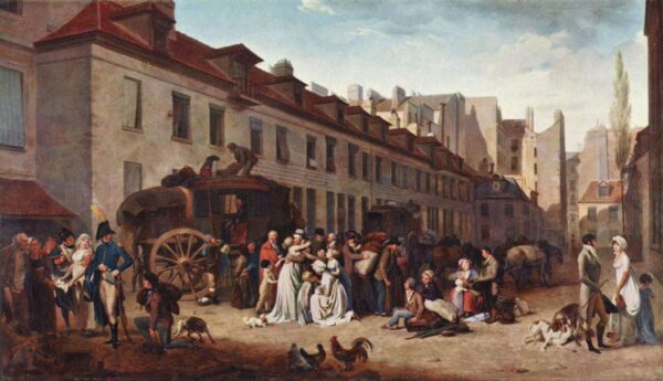 The Arrival of the Stagecoach - Louis Boilly