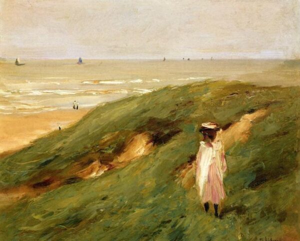 Dune near Nordwijk with Child - Max Liebermann