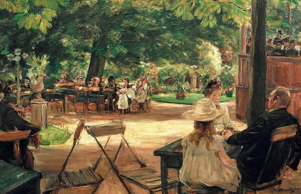 Garden of restoration - brewery terrace in Leiden (under the tents) - Max Liebermann