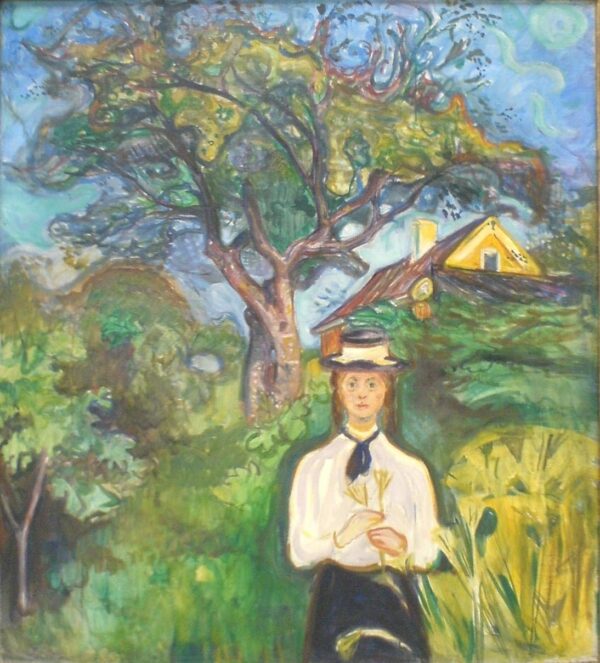 Girl under an Apple Tree - Edvard Munch