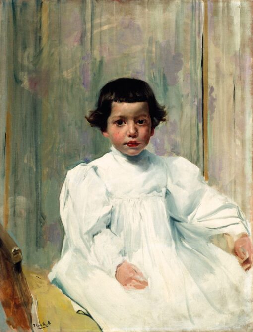 Joaquín Sorolla García in white - Sorolla Joaquín Sorolla García