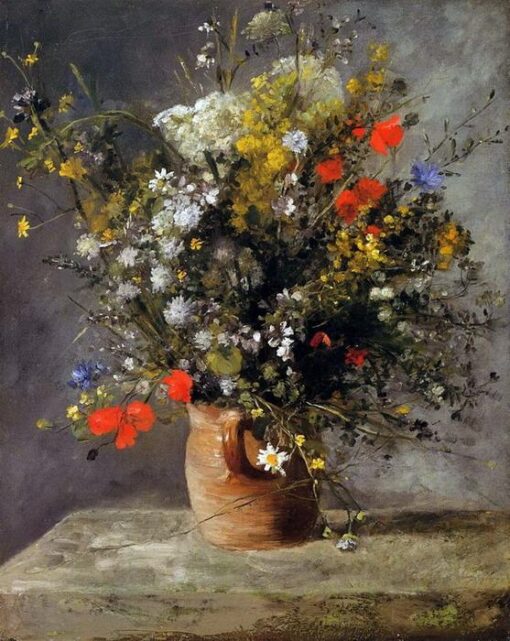 Flowers in a Vase, 1866 - Pierre-Auguste Renoir