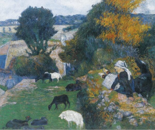 The Breton Shepherdess - Paul Gauguin