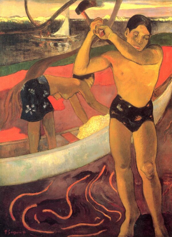 The Man with the Axe - Paul Gauguin