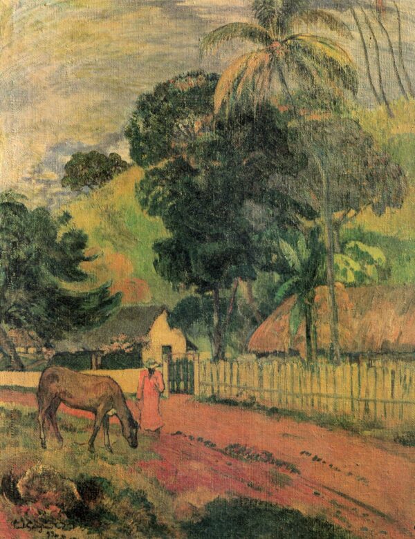 The Horse on the Road - Paul Gauguin