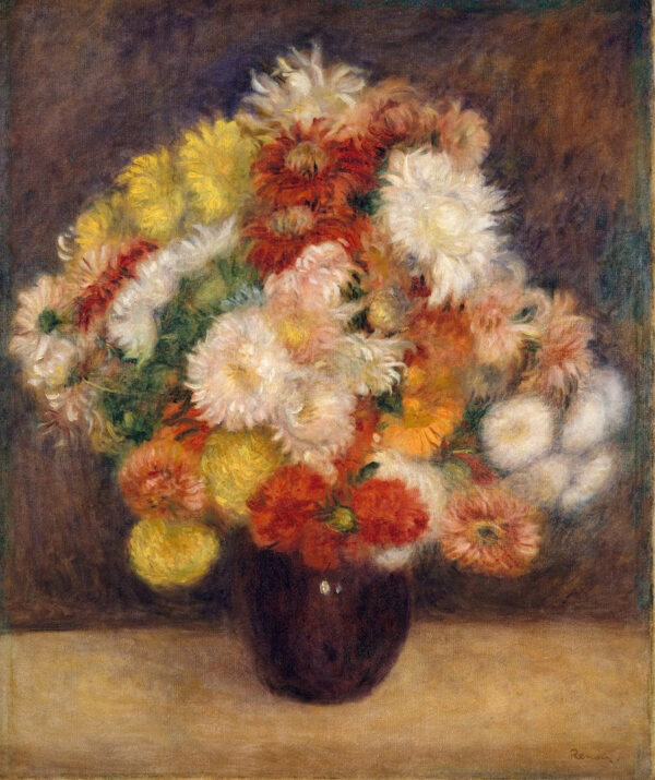 Bouquet of Chrysanthemums 1881 - Pierre-Auguste Renoir