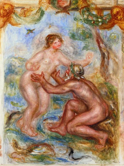 The Saône flowing into the arms of the Rhône - Pierre-Auguste Renoir