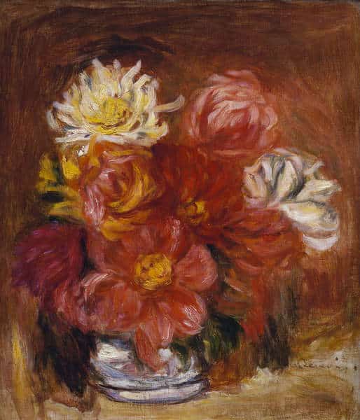 Dahlia, circa 1890 - Pierre-Auguste Renoir