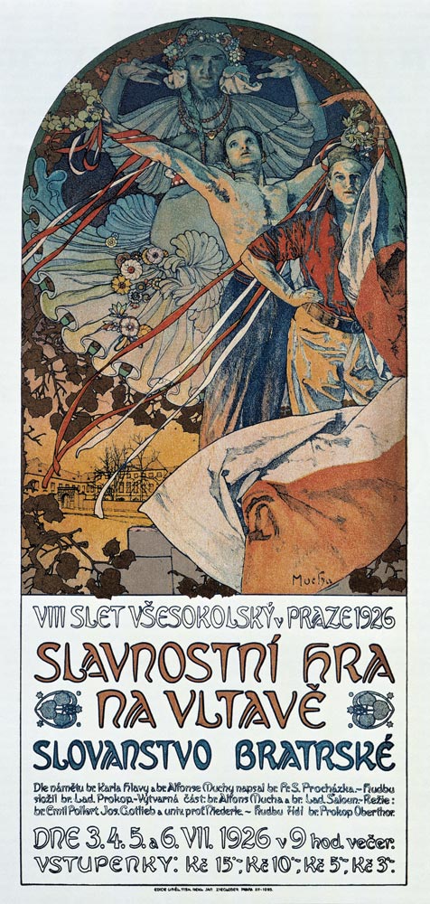 8th Sokol Festival in Prague - Mucha