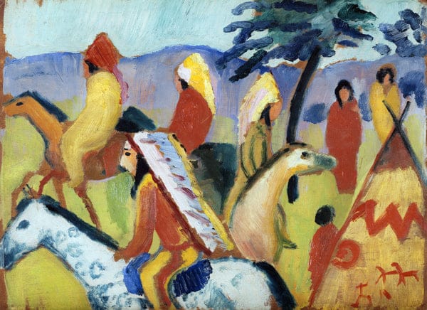 Indians on Horseback - August Macke