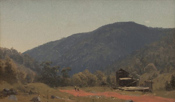 Sketch of the old tannery at Kauterskill Clove - Sanford Robinson Gifford