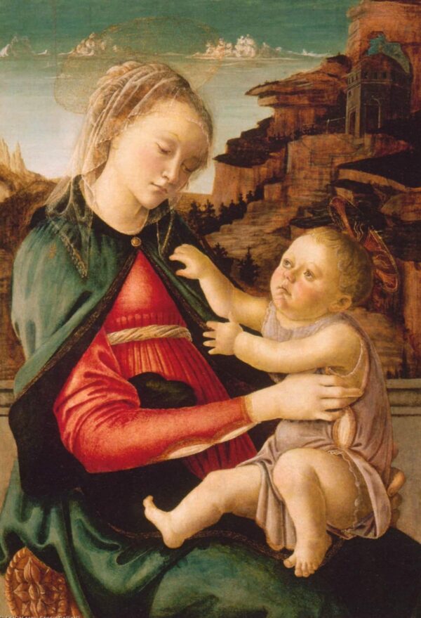 The Virgin and Child (Madonna of the Guidi da Faenza) circa 1465 - Sandro Botticelli