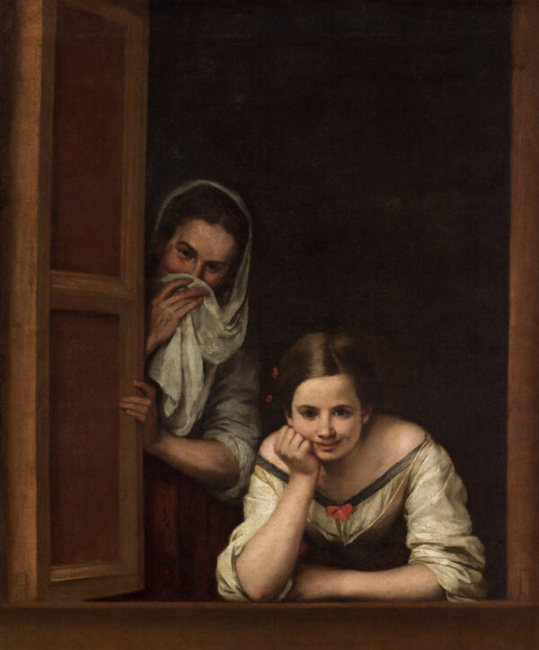 Two Women at a Window - Bartolomé Esteban Murillo