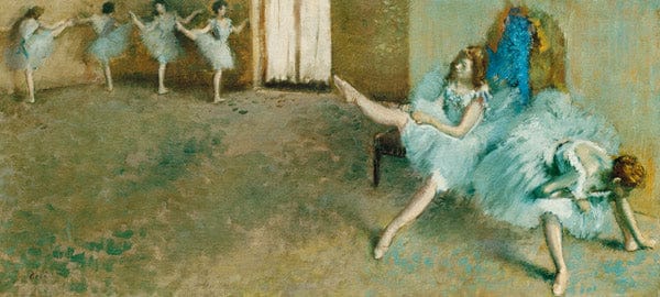 Dancers before the entrance - Edgar Degas