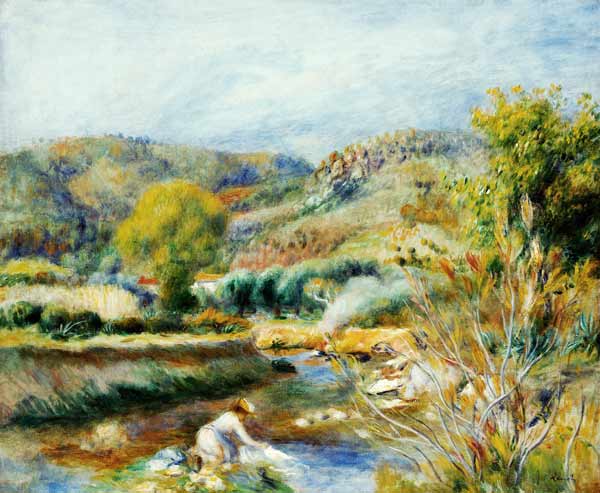 The Washerwoman - Pierre-Auguste Renoir