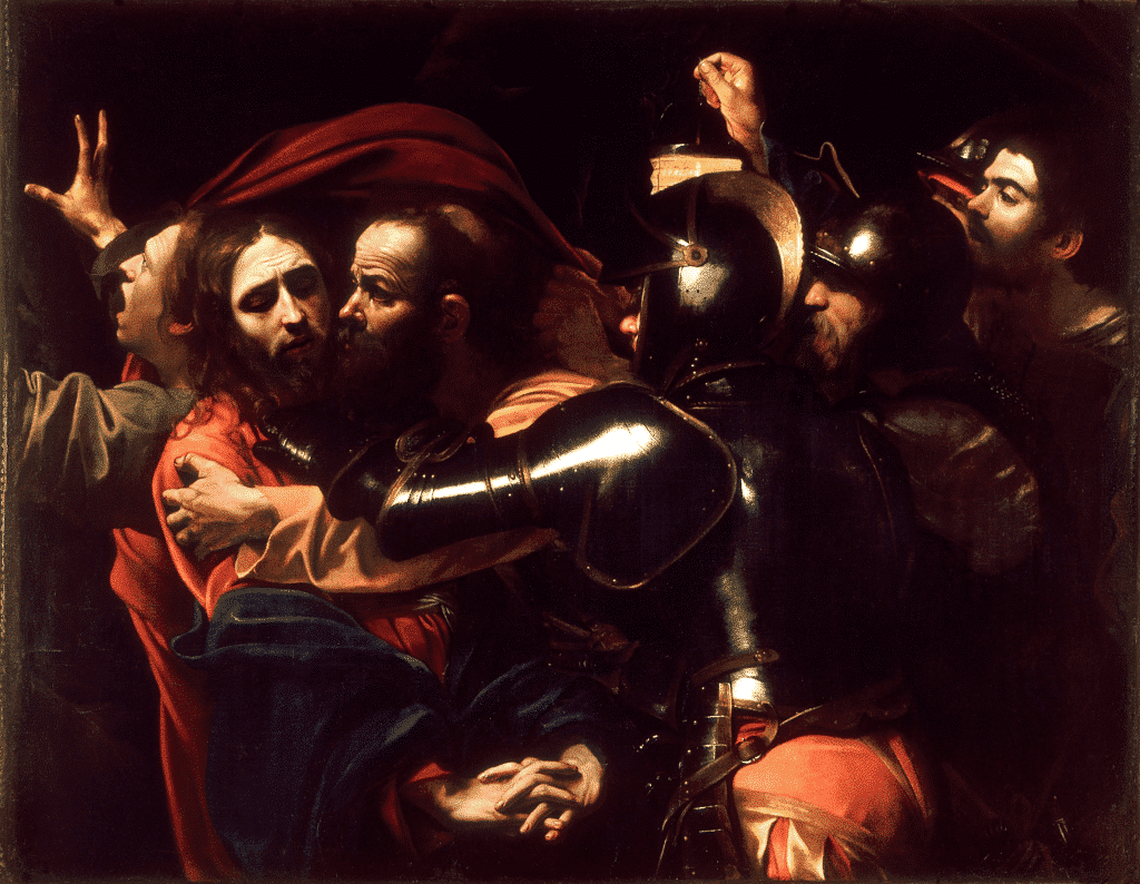 Die 100 berühmtesten Gemälde der Welt The Taking of Christ Caravaggio c 1024x794 1 Der Blog Master Apollon