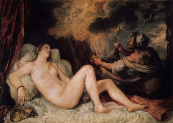 Danae with a Nurse - Titian