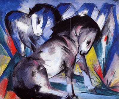 Two Horses by Franz Marc