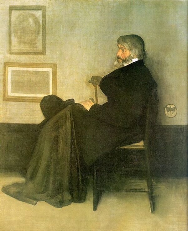 Arrangement in Grey and Black No. 2: Portrait of Thomas Carlyle - James Abbott McNeill Whistler