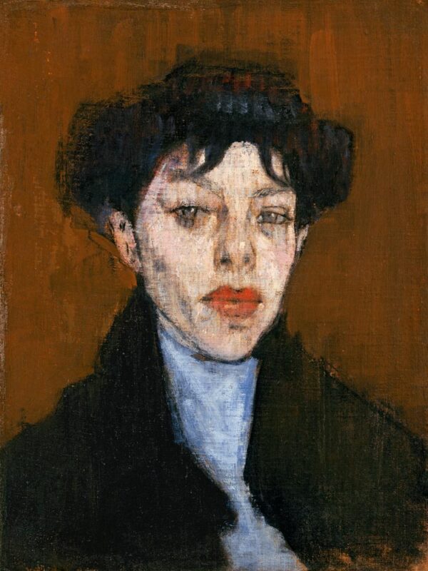 Woman with a Blue Scarf - Amedeo Modigliani