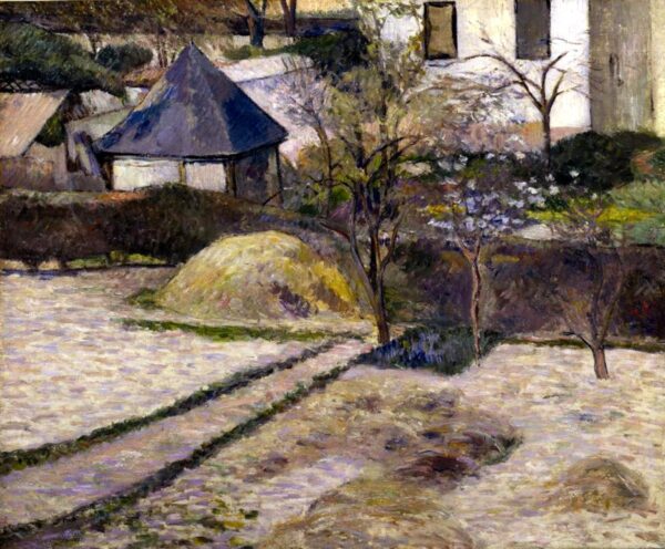 Gardens in early spring in Rouen - Paul Gauguin