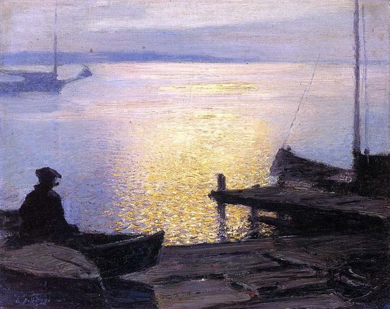 A lo largo del río Mystic - Edward Henry Potthast