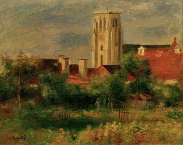 The Church at Essoyes - Pierre-Auguste Renoir