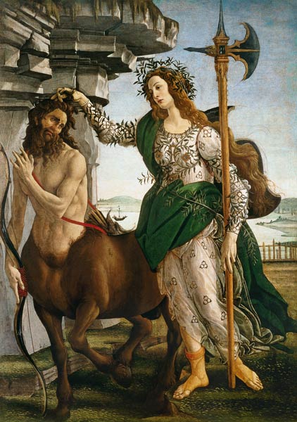 Athena and the Centaur - Sandro Botticelli