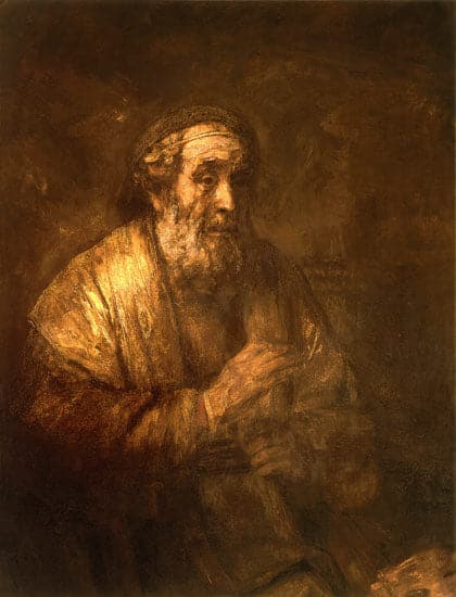 Homer dictating to a scribe - Rembrandt van Rijn