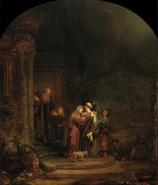 The Visit - Rembrandt van Rijn