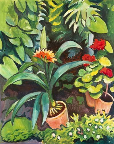 Flowers in the Garden - August Macke