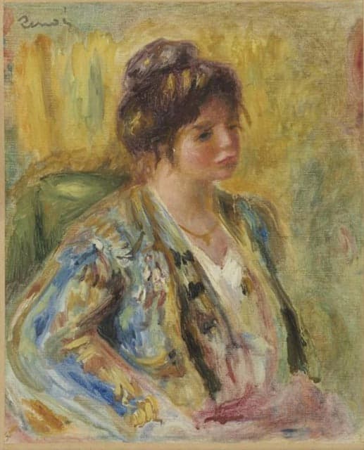 Bust of a Woman in Oriental Costume - Pierre-Auguste Renoir