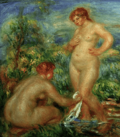 Two Bathers - Pierre-Auguste Renoir