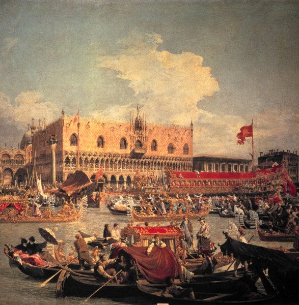 Canaletto / The Return of the Bucentaure - Giovanni Antonio Canal