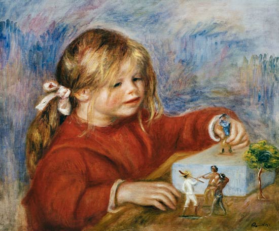 Claude Renoir playing - Pierre-Auguste Renoir