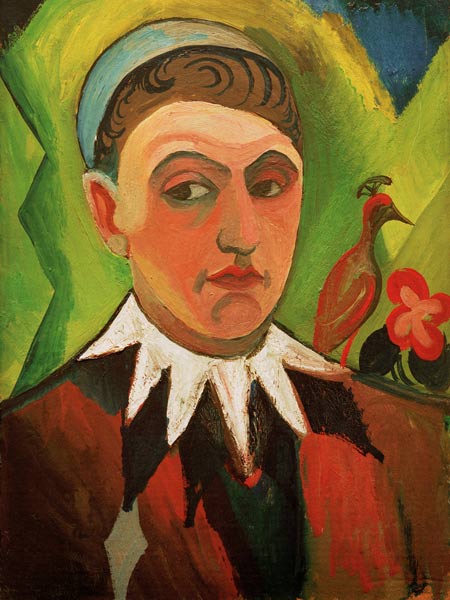 Self-portrait in a Clown Costume, 1913 - August Macke