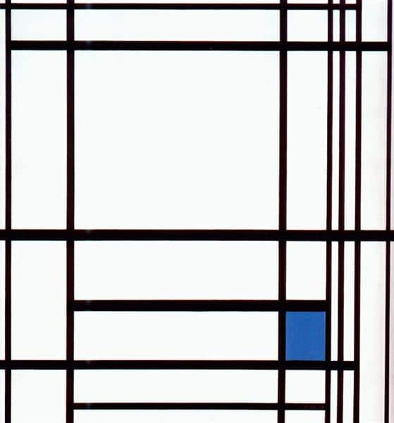 Composition with Blue - Mondrian