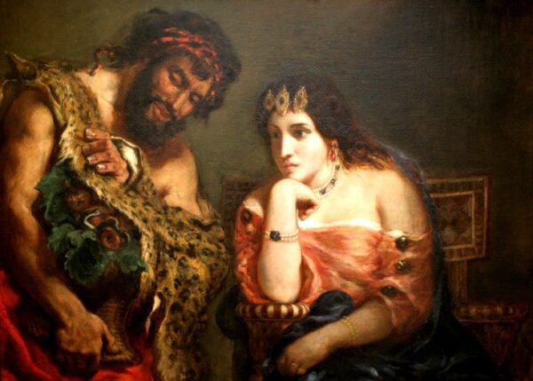 Cleopatra and the Peasant - Eugene Delacroix